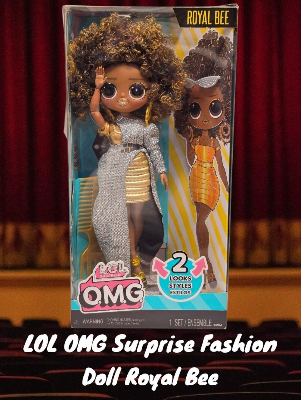 LOL Surprise OMG Royal Bee Fashion Doll with Multiple Surprises Included